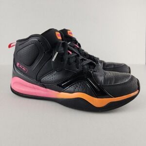 AND1 Womens Basketball Shoes Black Pink Orange High Top Sz 9 WMA144GX004